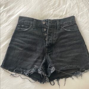 Women's Black Denim Shorts